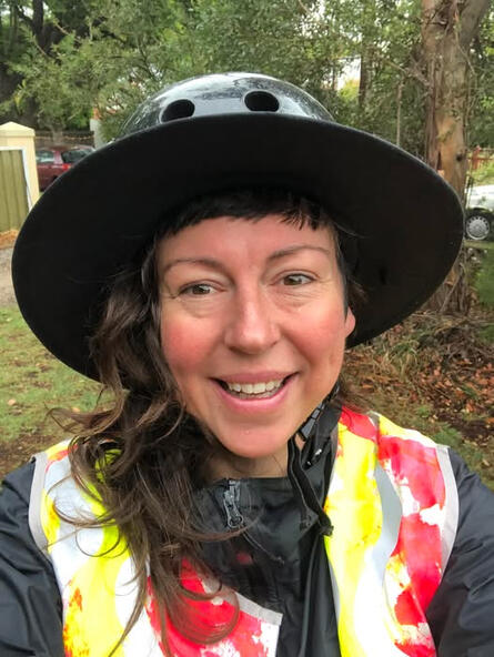 "It even doubles as an umbrella!" Nat and partner wear theirs cycling, kayaking + more.